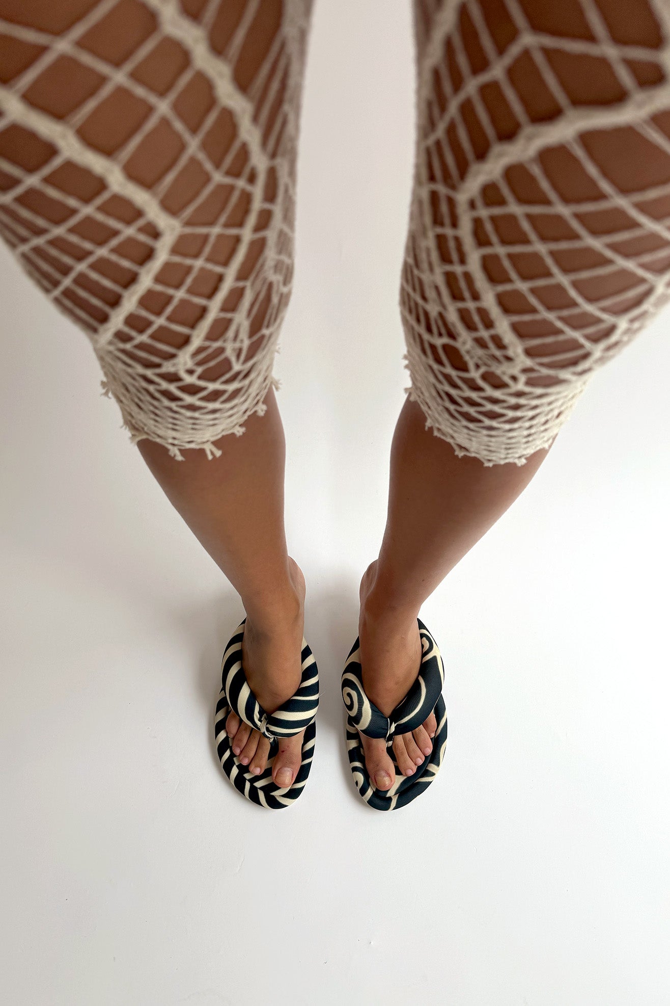 UGO PAULON, Patel Mule, Black/Creme/Swirl