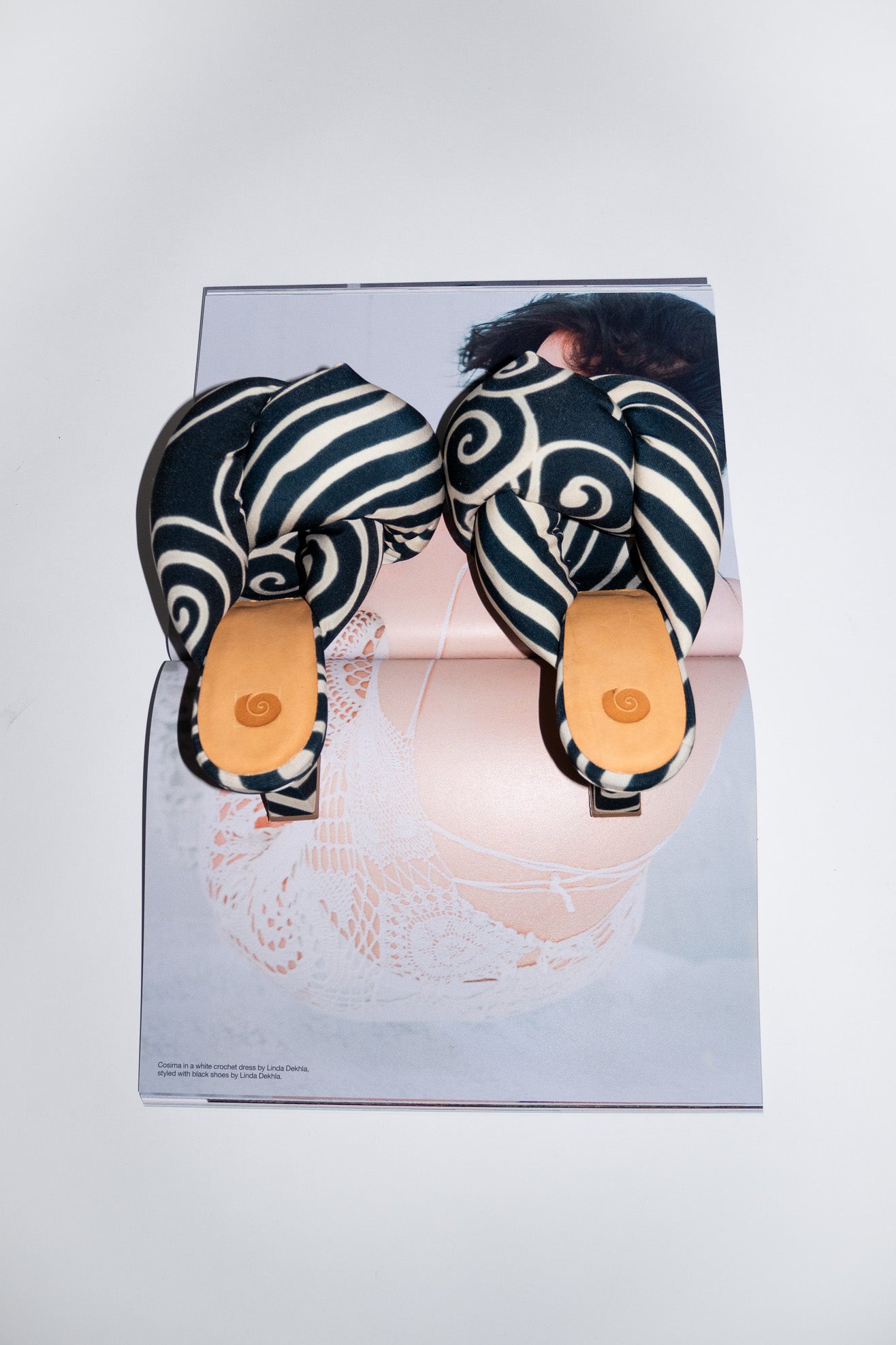 Ugo Paulon, Momber Mule, Black/Cream Swirl