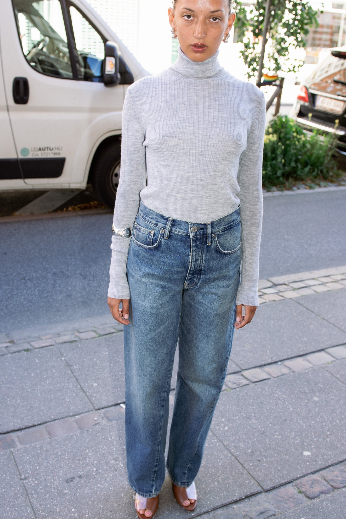 SUNFLOWER, Wide Twist Jean, Dark Blue Vintage