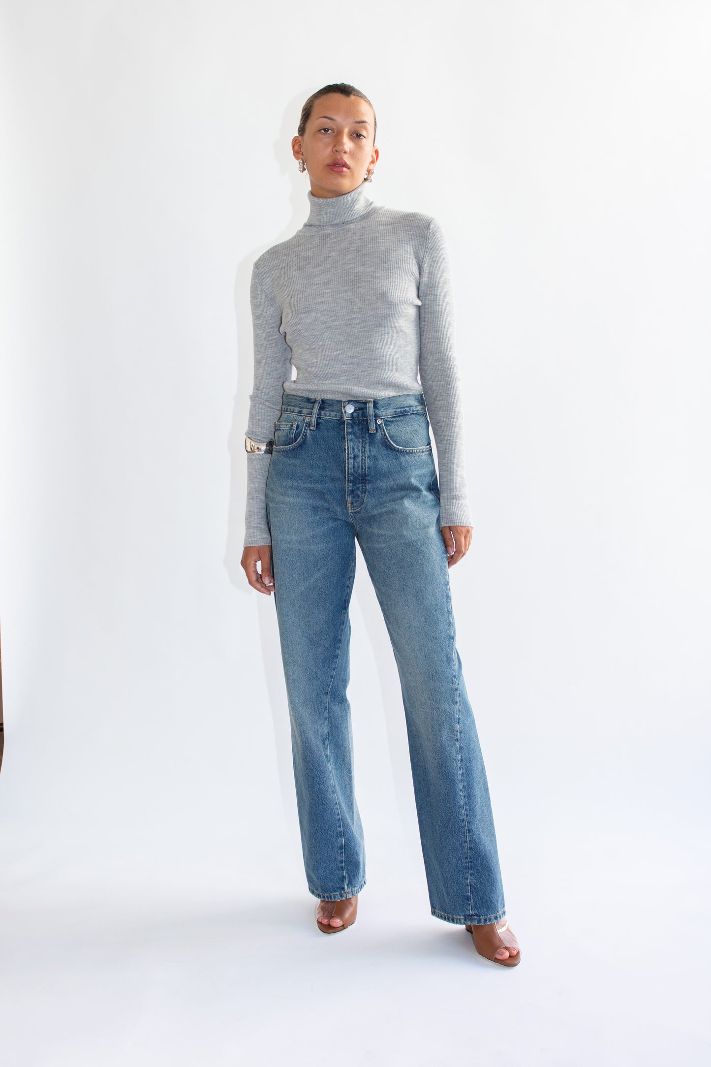 SUNFLOWER, Wide Twist Jean, Dark Blue Vintage