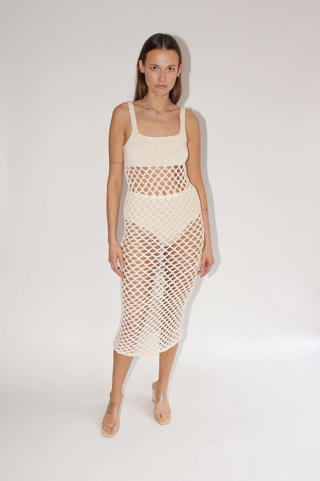 NIA THOMAS, Oshun Dress, Cream