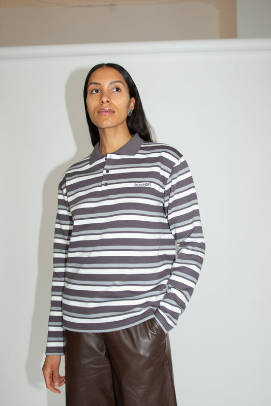 OPÉRASPORT, Roland Unisex Polo, Grey Stripes
