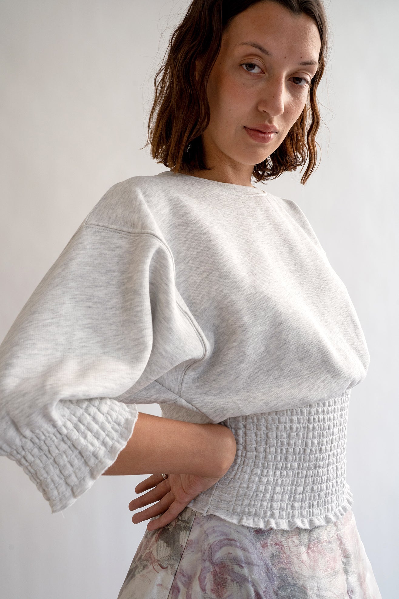 NICKLAS SKOVGAARD, Camilla Crew Neck, Grey Melange