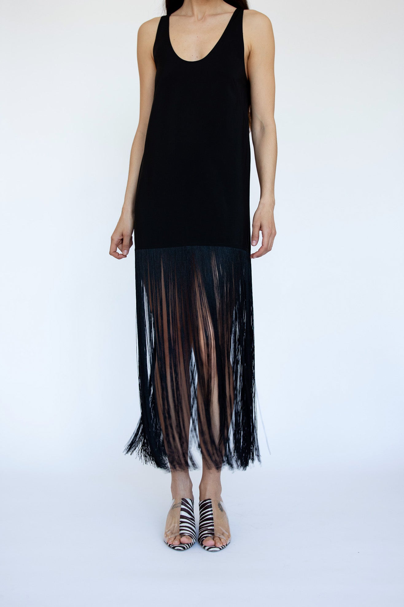 MR. LARKIN, Tassel Slip Dress, Black – Mr. Larkin