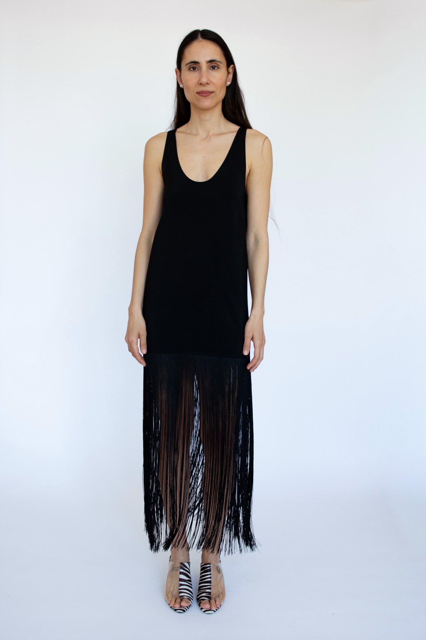 MR. LARKIN, Tassel Slip Dress, Black – Mr. Larkin