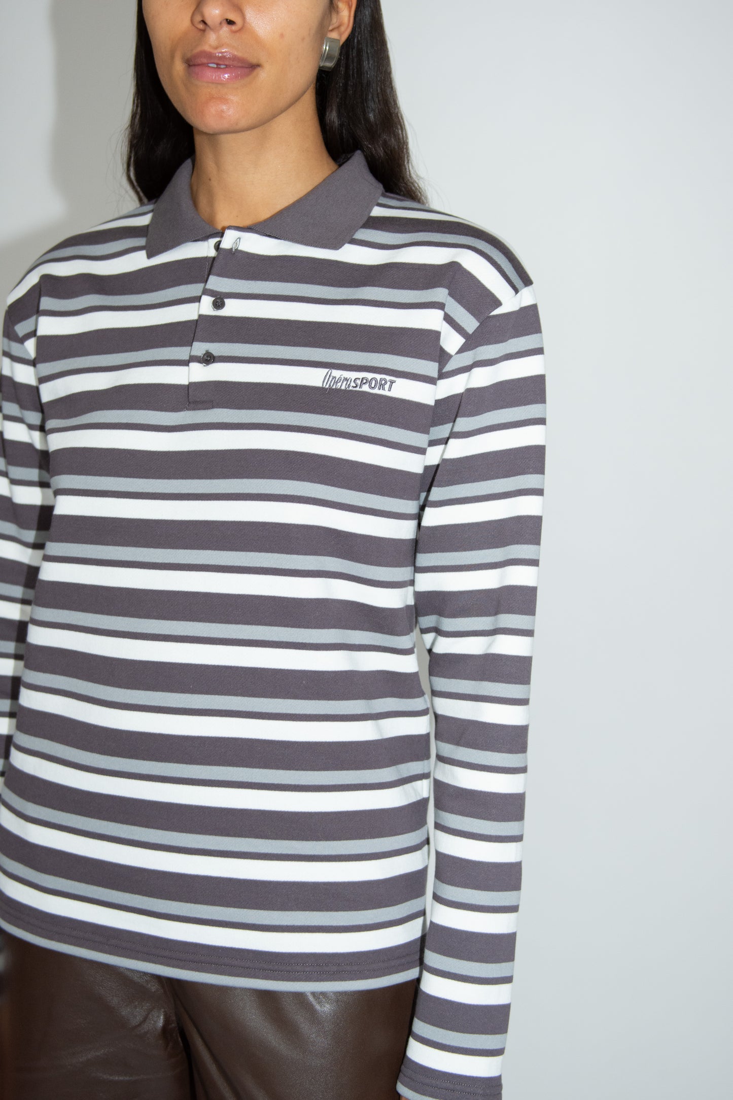 OPÉRASPORT, Roland Unisex Polo, Grey Stripes