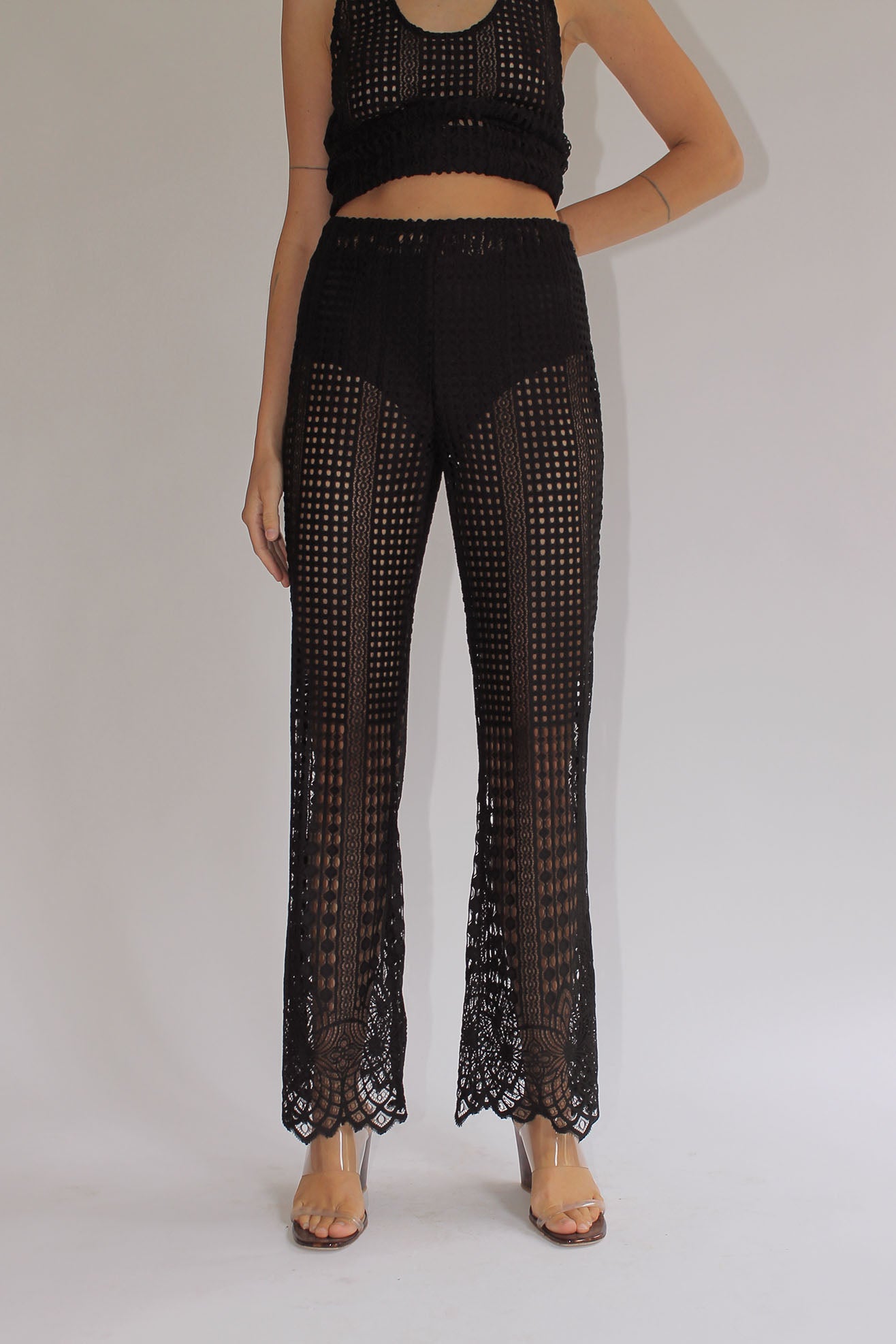 MR. LARKIN, Annie Pant, Gatsby Lace, Black