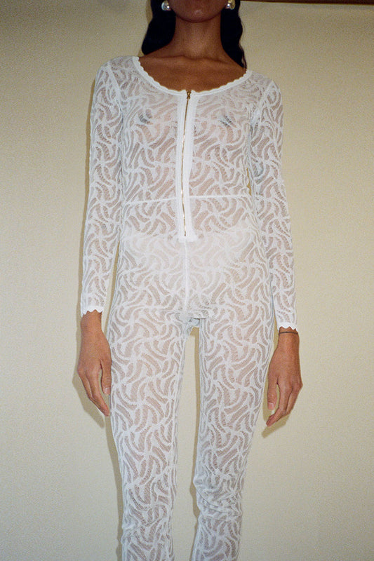 DIOTIMA, Knit Queen Suit, White