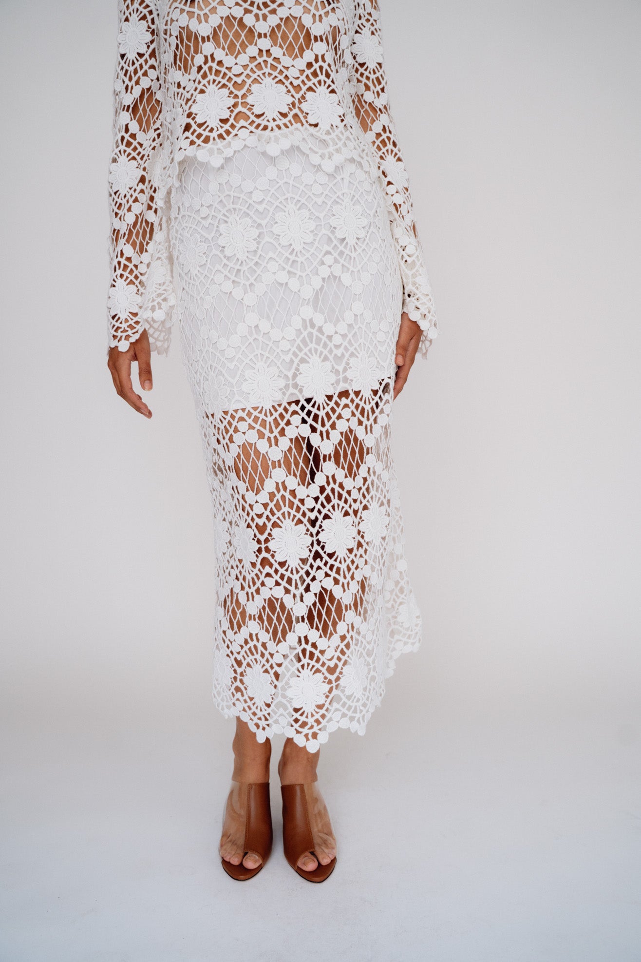 MR. LARKIN, Lou Lou Skirt, White