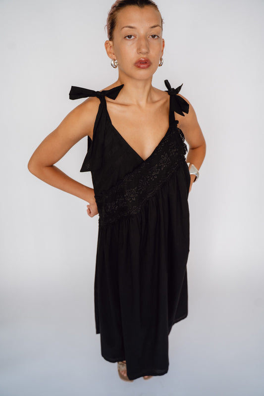 MR. LARKIN, Ollie Dress, Black