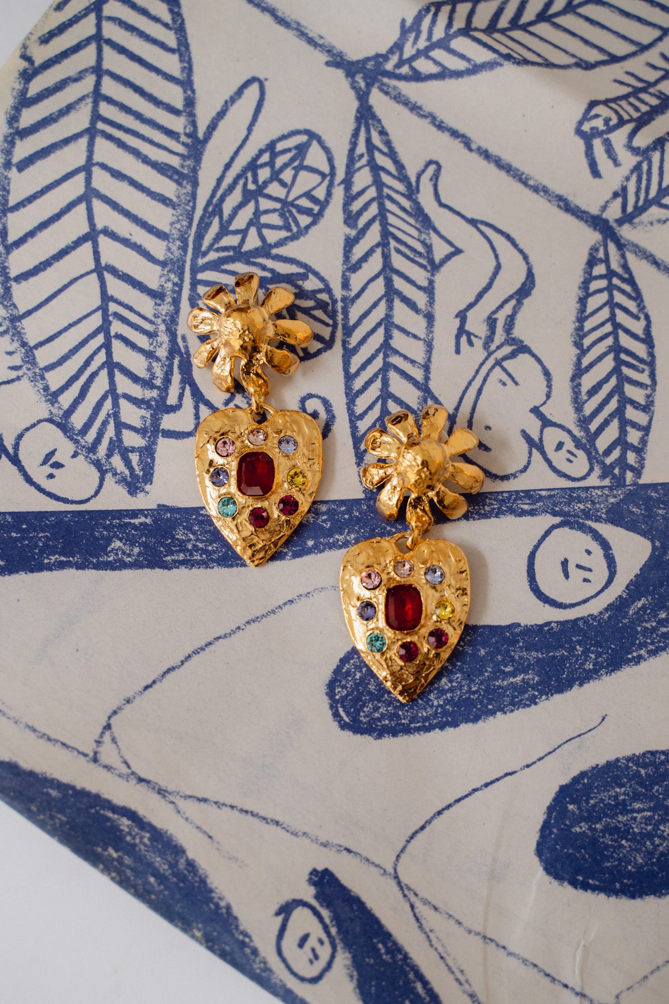 MONDO MONDO, Tropicana Earrings, Gold