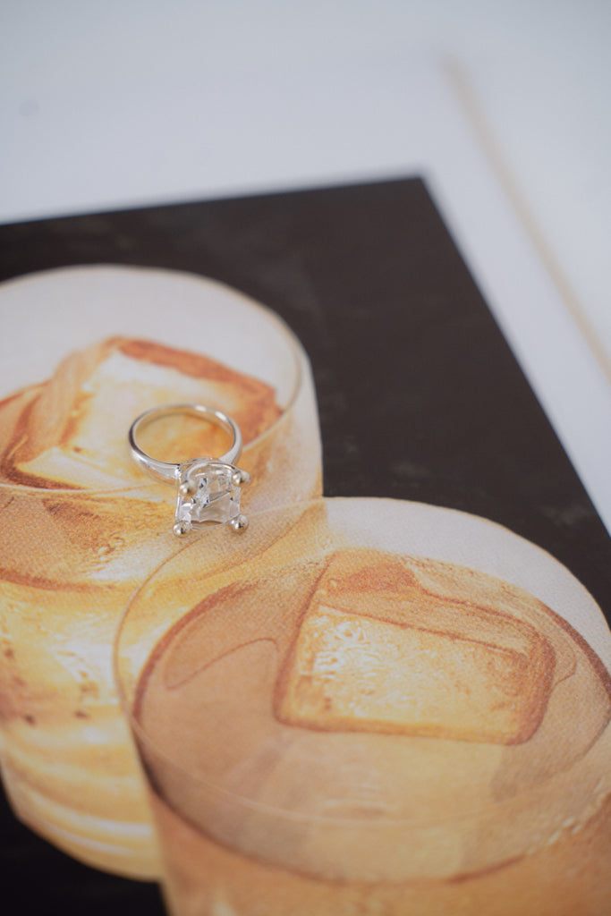 MONDO MONDO, Atomic Square Ring, Silver