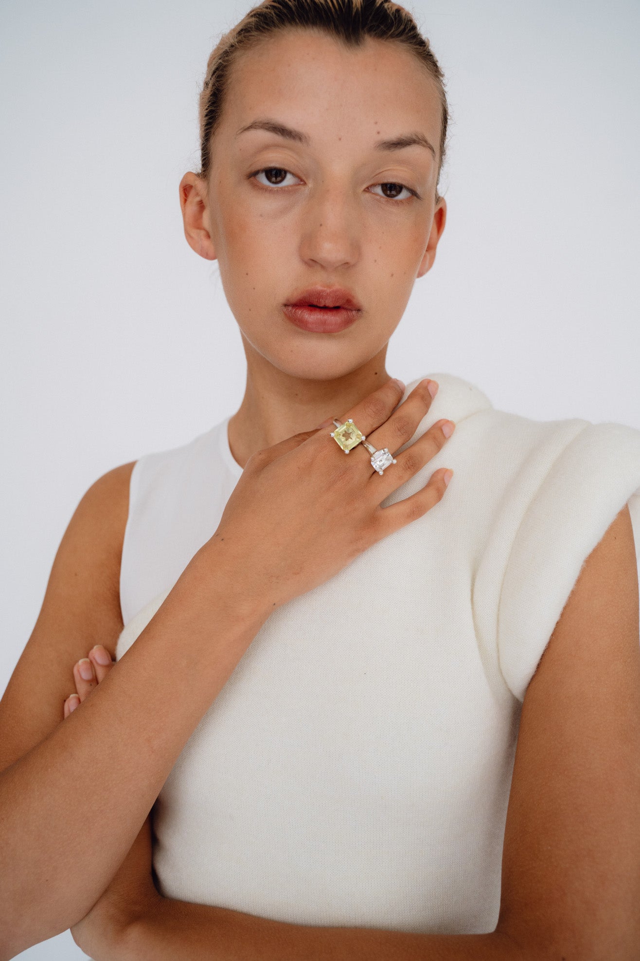 MONDO MONDO, Atomic Square Ring, Silver