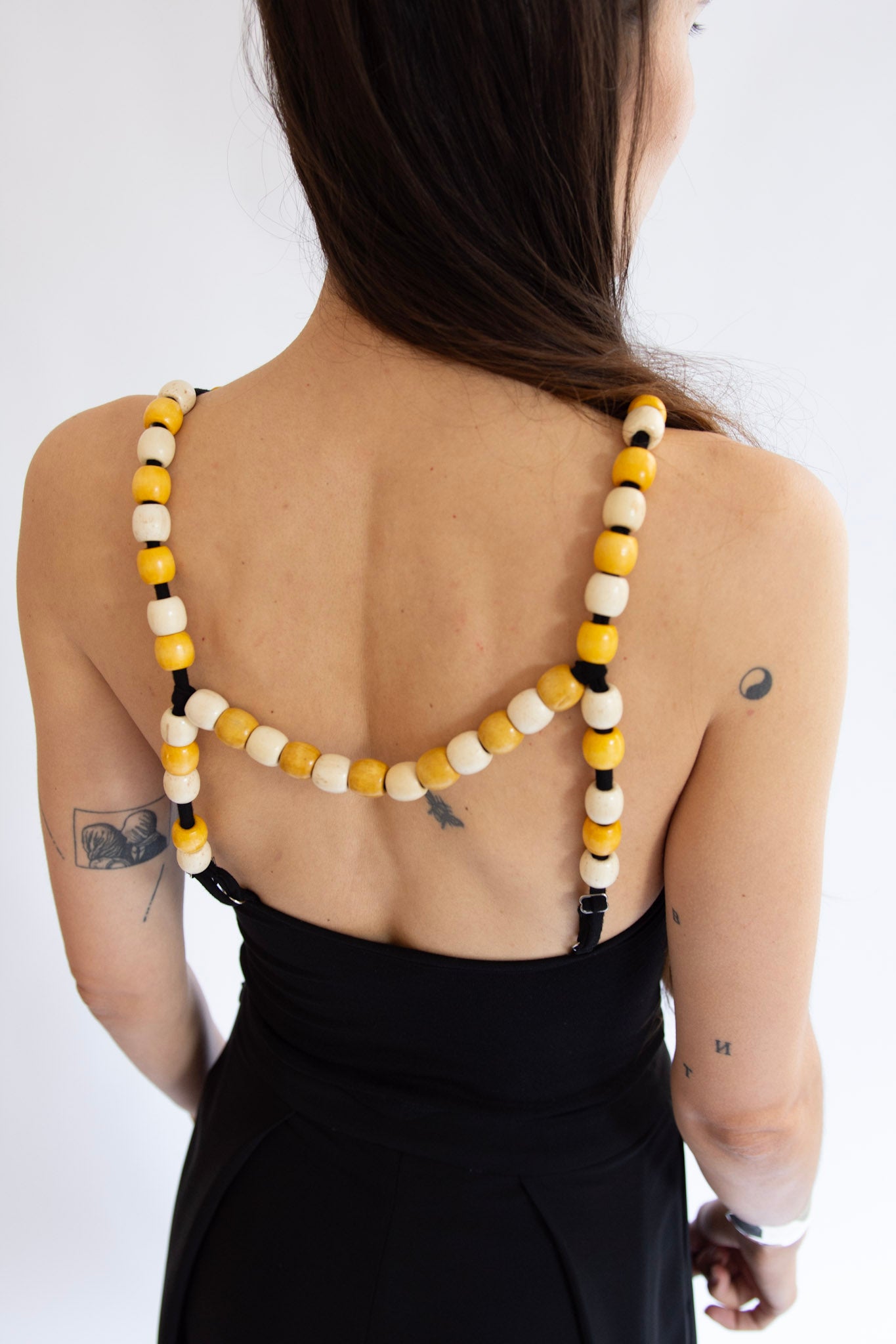 NIA THOMAS, Bea Beaded Tank Top, Black