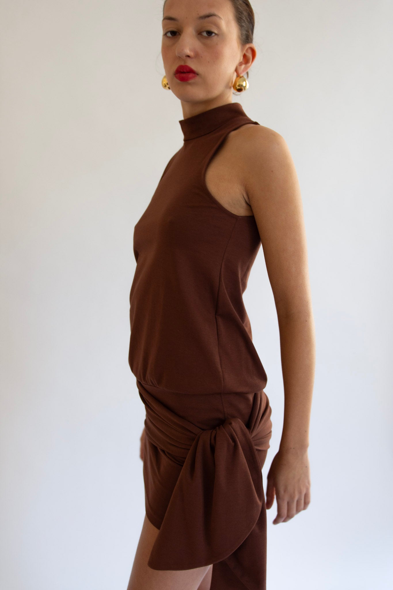 LAMIA LAGHA, Mina Dress, Brown