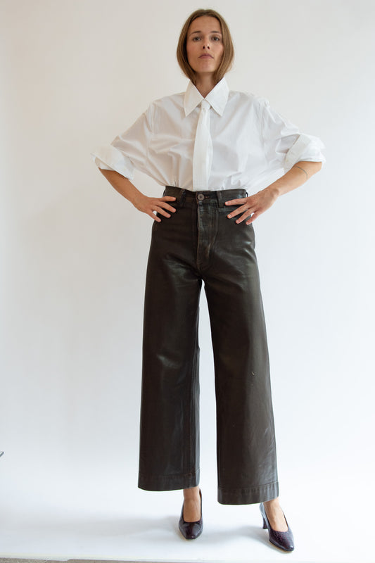 JESSE KAMM, Sailor Pants, Rich Brown Lacquer