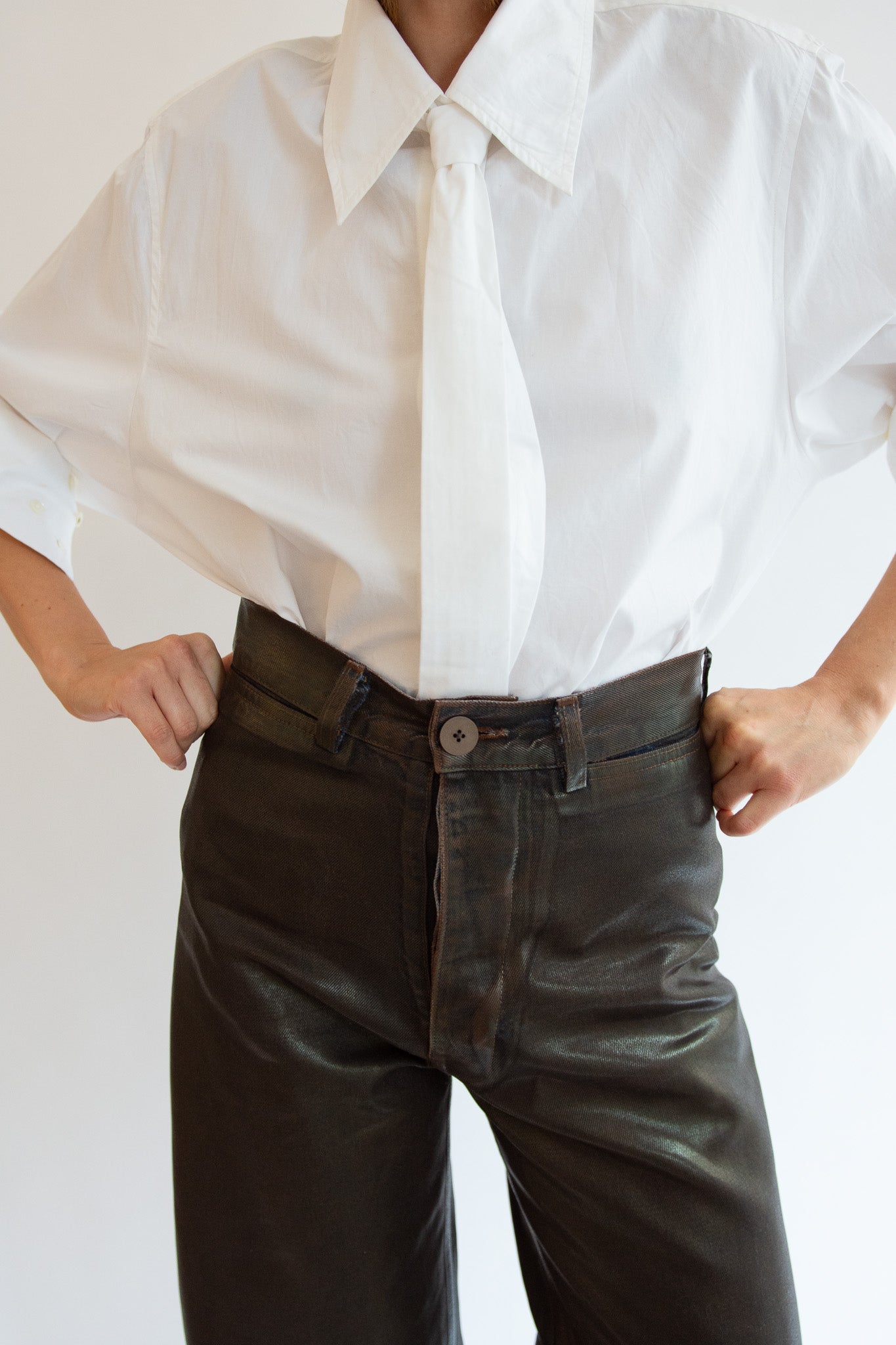 JESSE KAMM, Sailor Pants, Rich Brown Lacquer