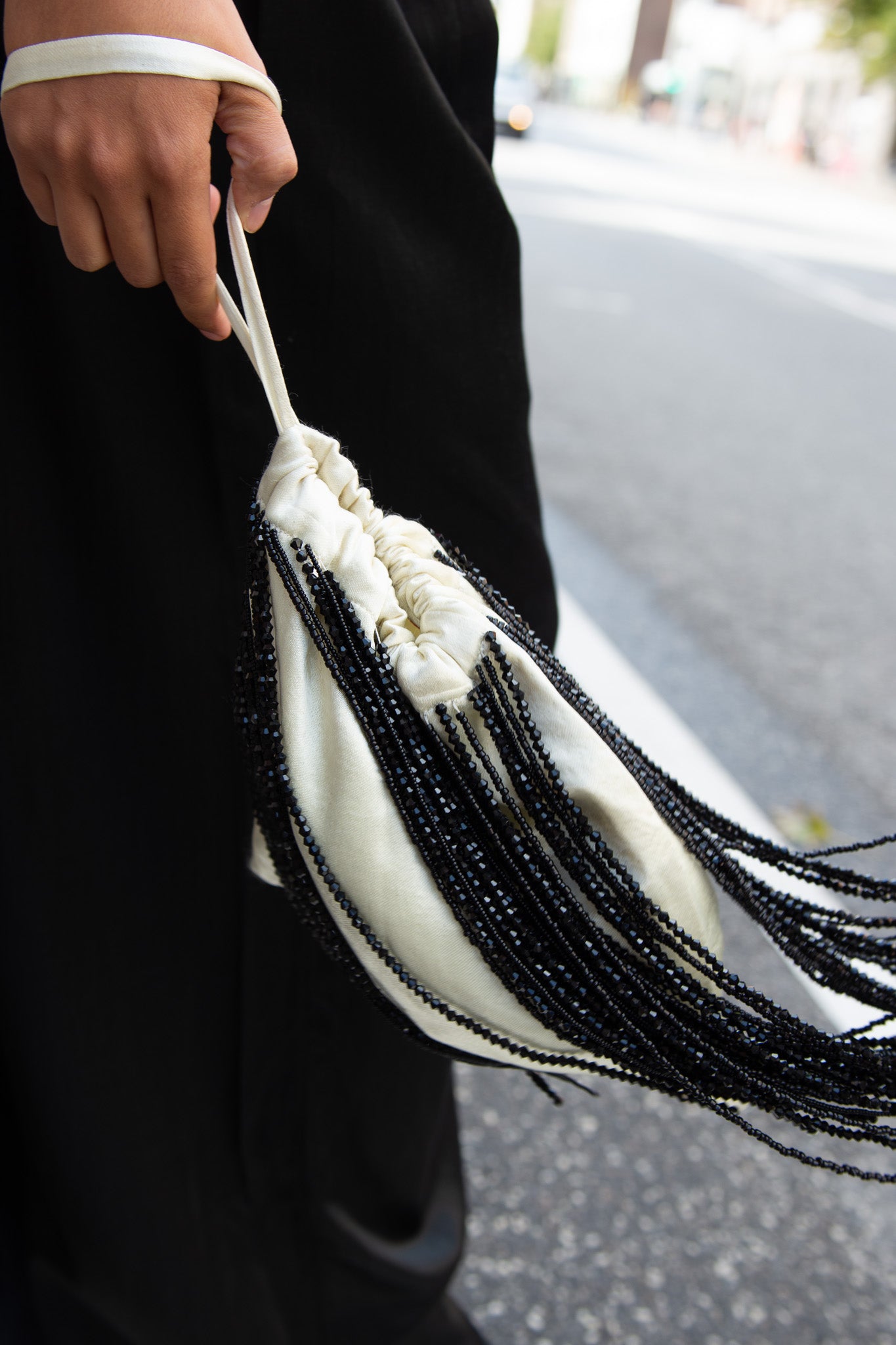 TIGRA TIGRA, Beaded Fringe Wristlet