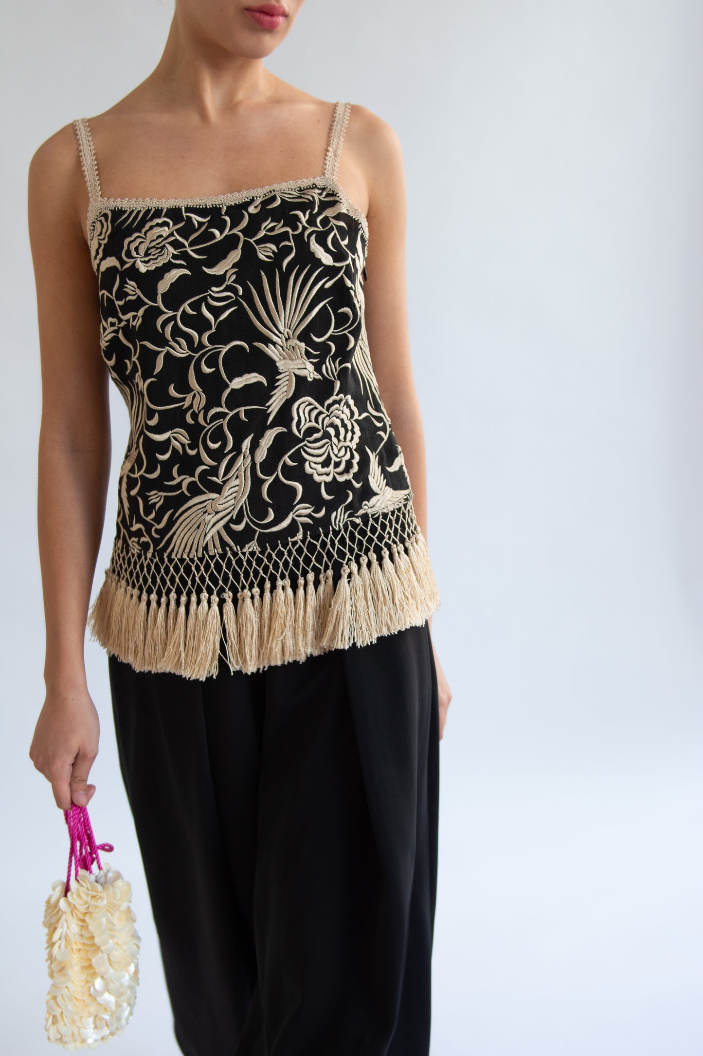 Flor Studio, Margeaux Top, Paradise Black