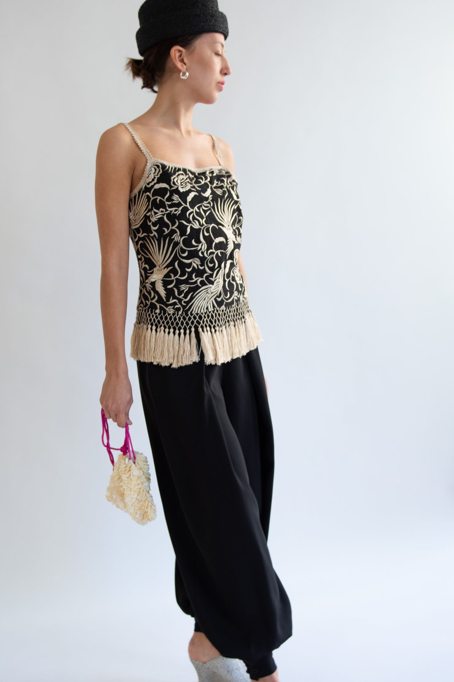 Flor Studio, Margeaux Top, Paradise Black