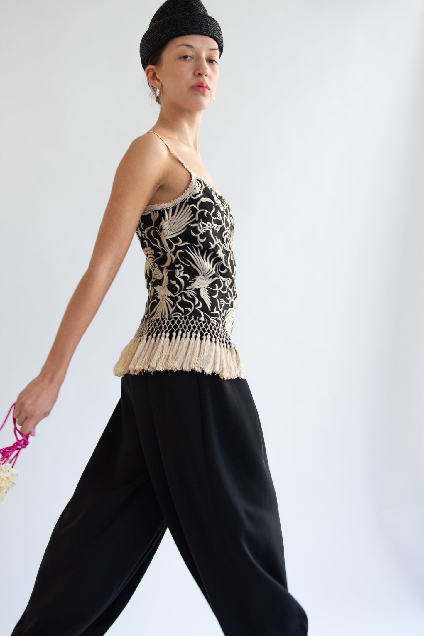 Gigi Burris, Sharina Hat, Black Raffia