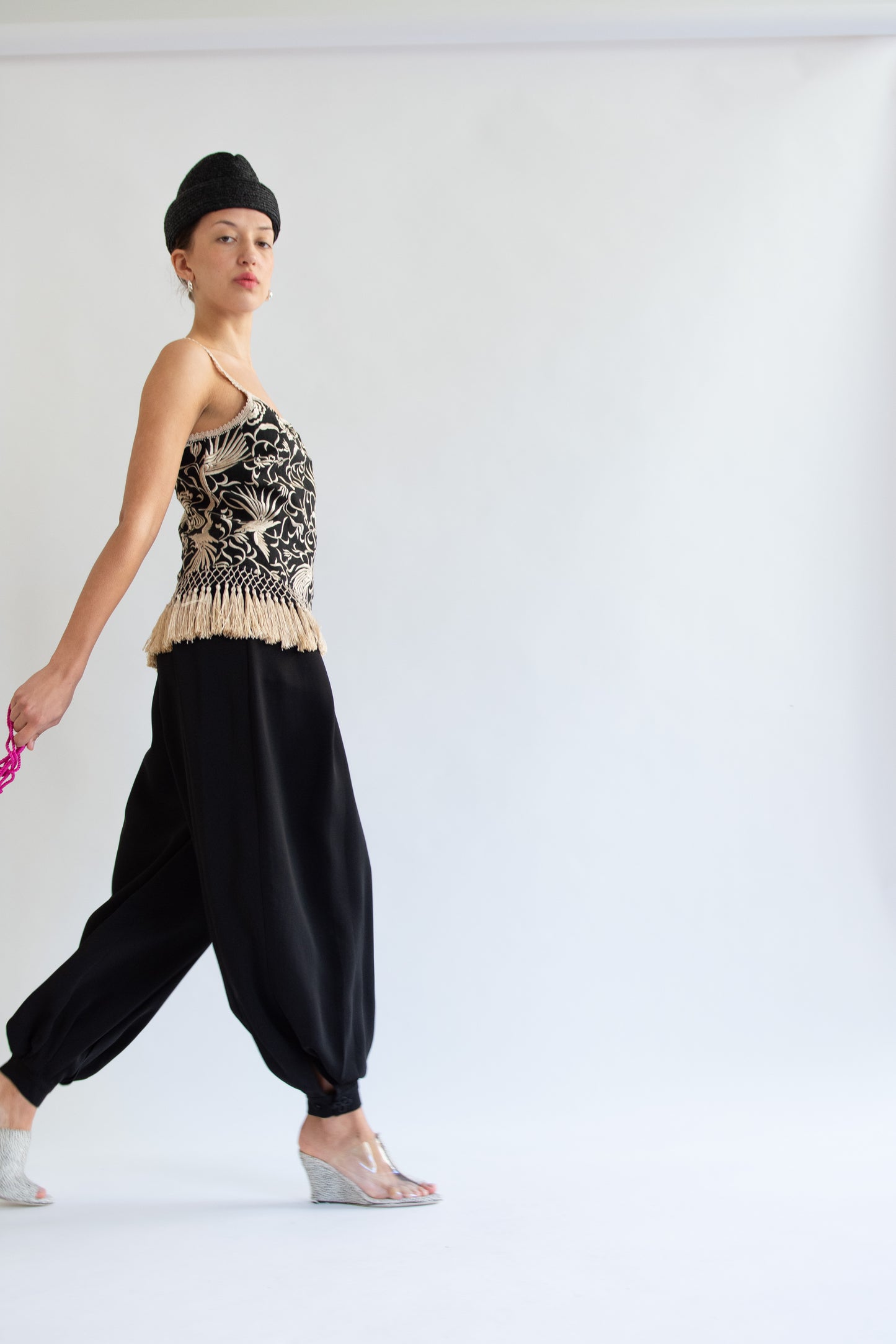 Gigi Burris, Sharina Hat, Black Raffia