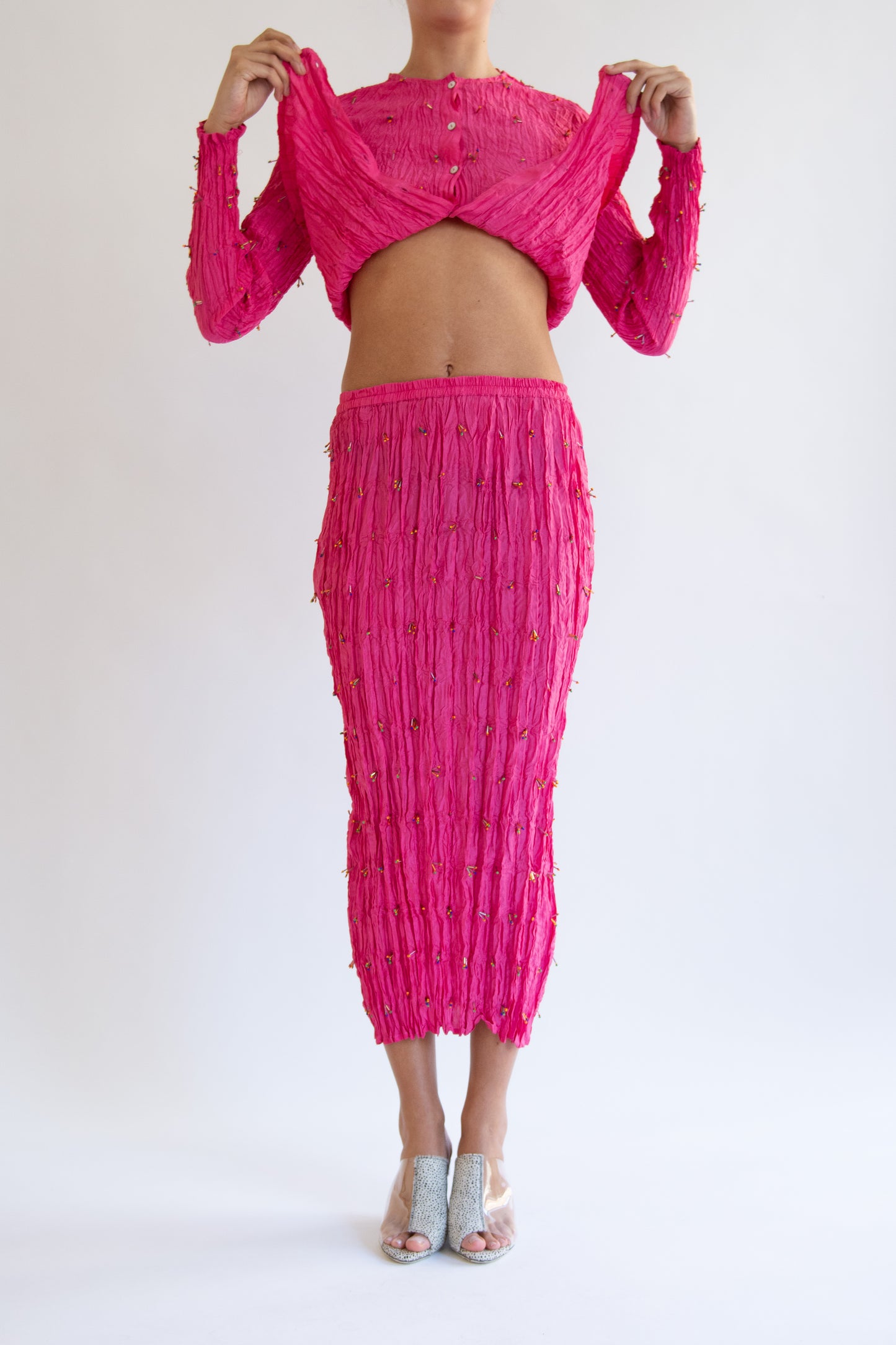 Flor Studio, Nina Skirt, Fuchsia