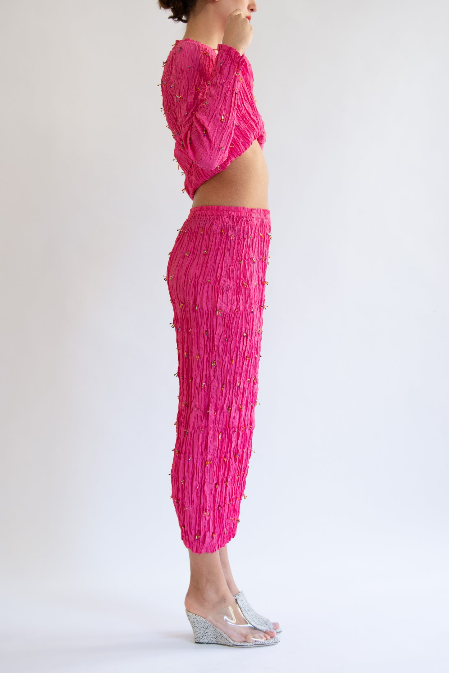 Flor Studio, Nina Skirt, Fuchsia