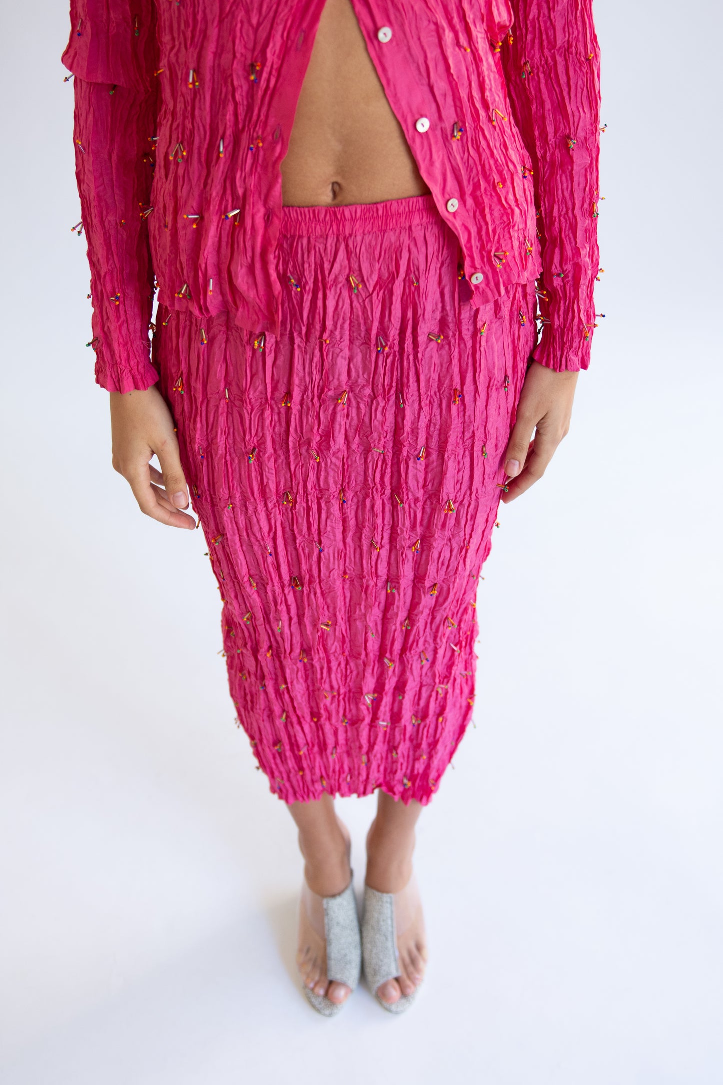 Flor Studio, Nina Skirt, Fuchsia