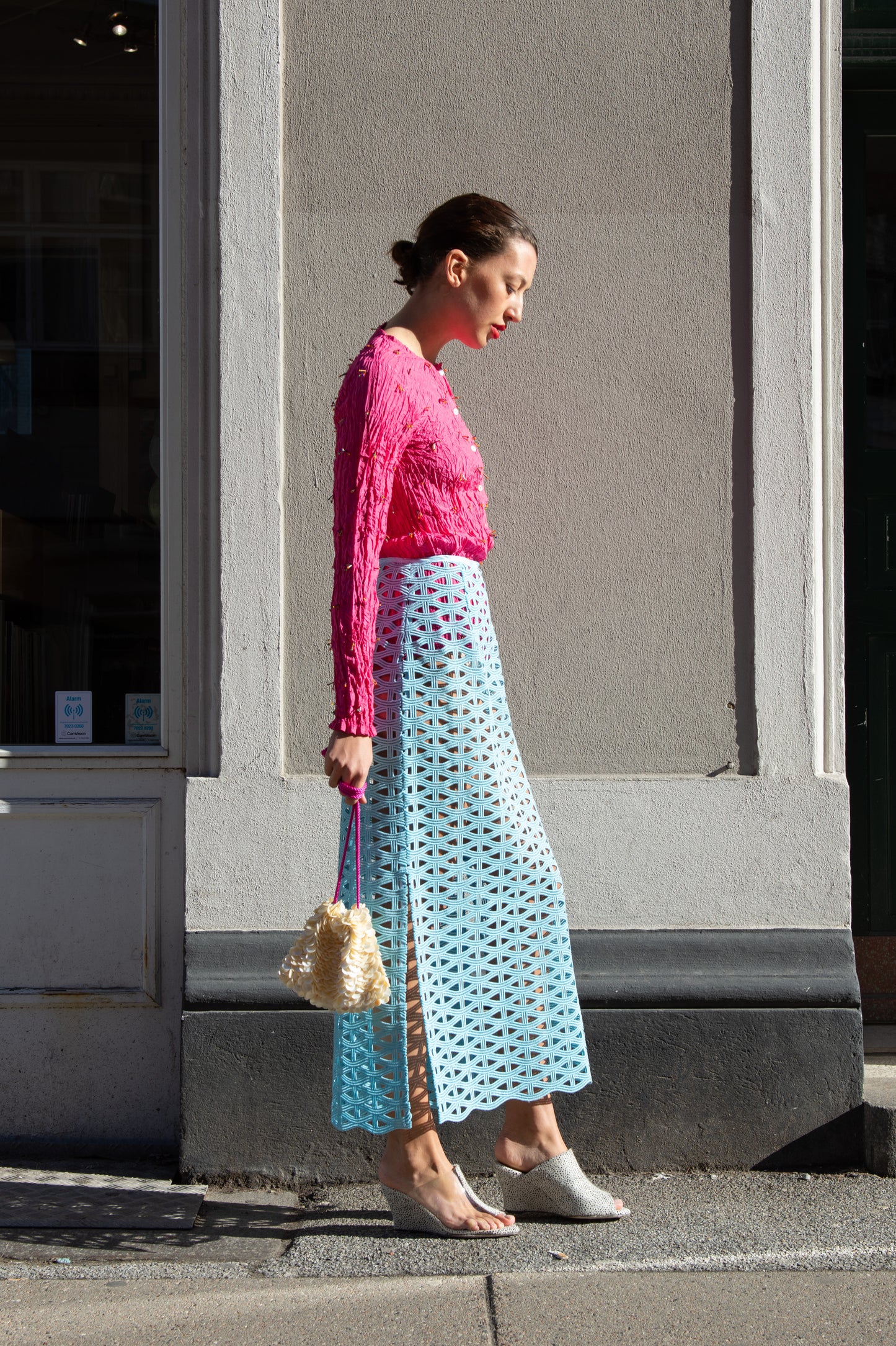 MR. LARKIN, Lou Lou Skirt, Heavy Lace, Sea