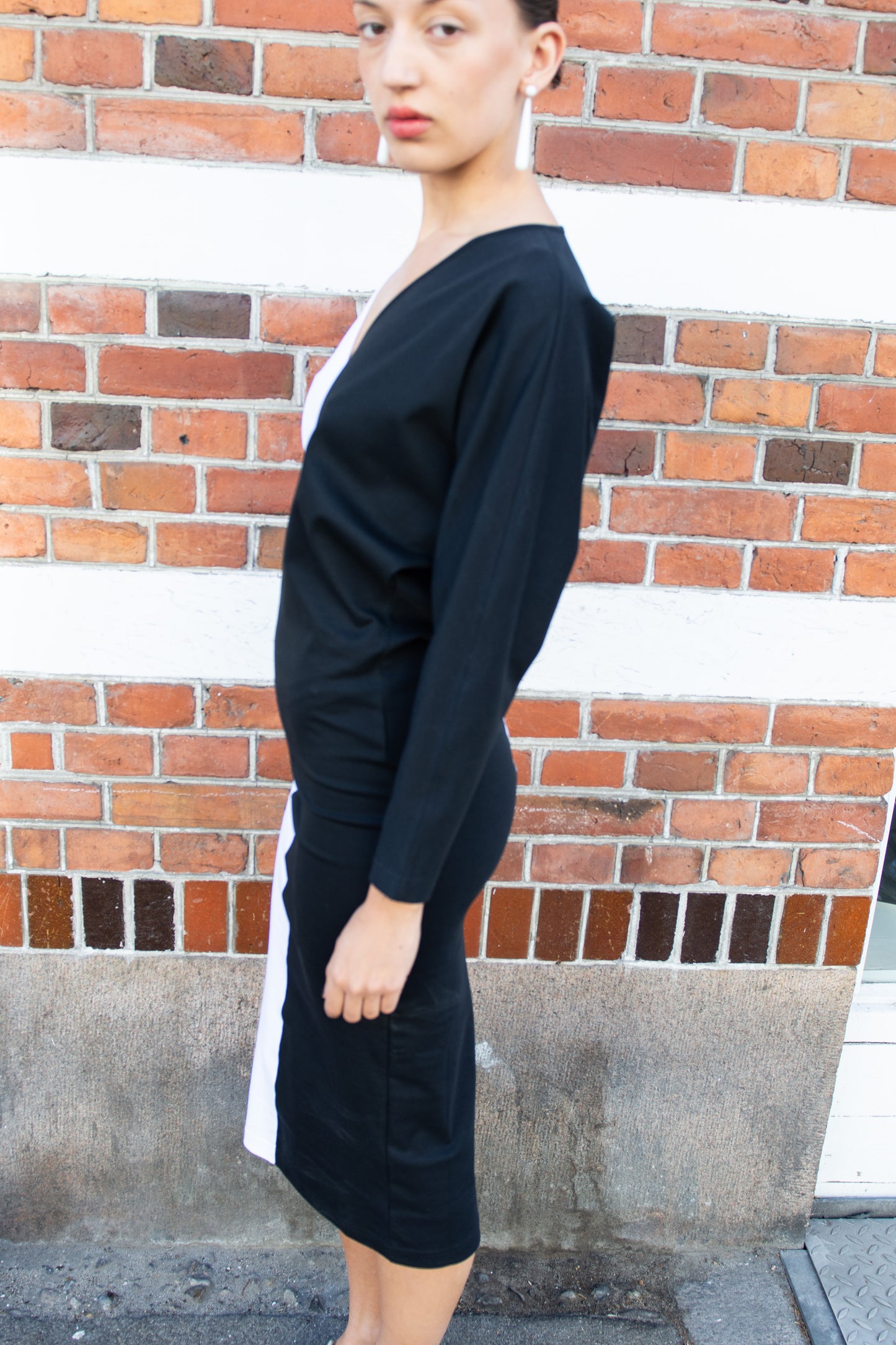 LAMIA LAGHA, Salma Dress, Black & White