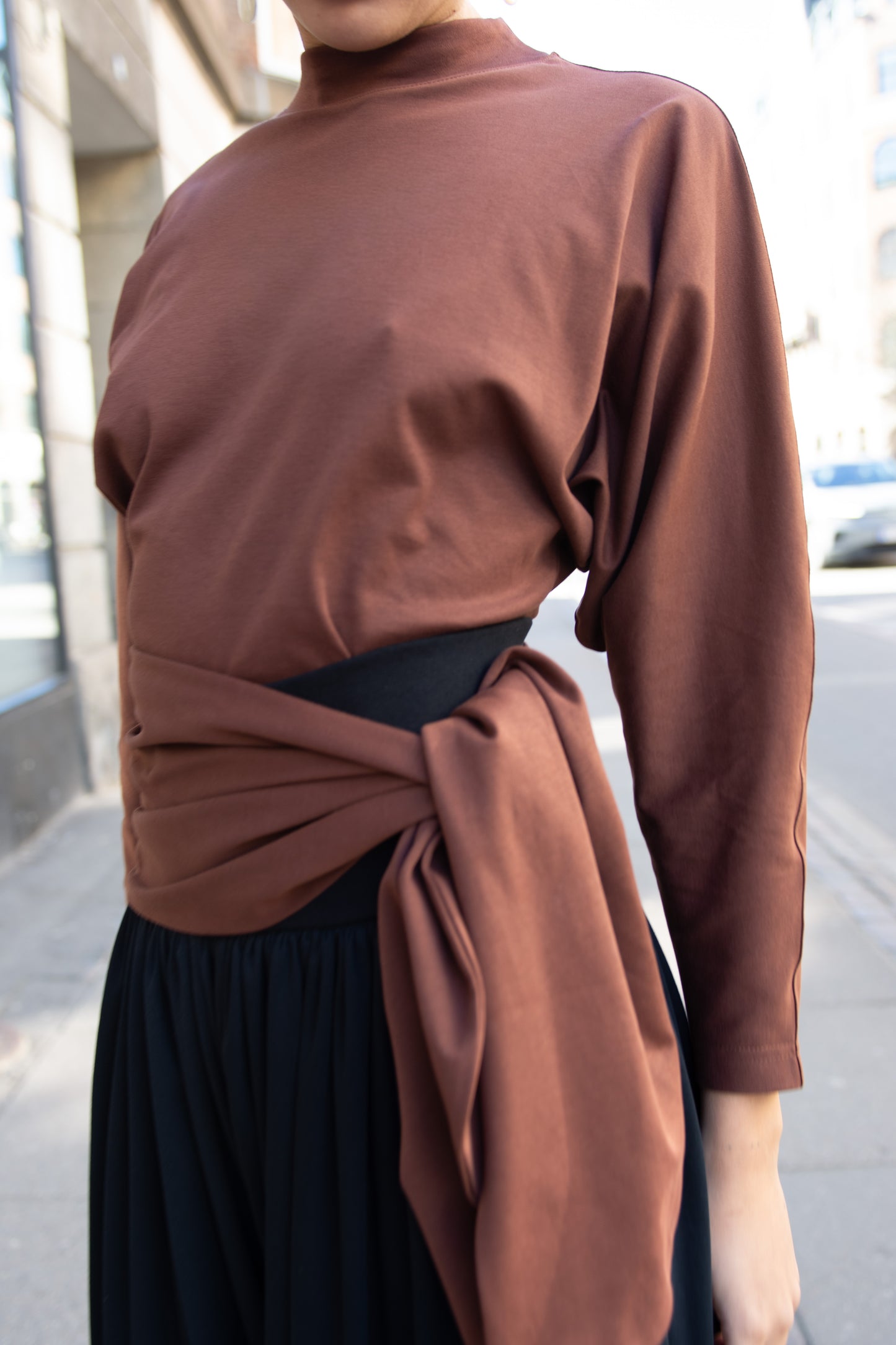 LAMIA LAGHA, Pina Tee, Brown