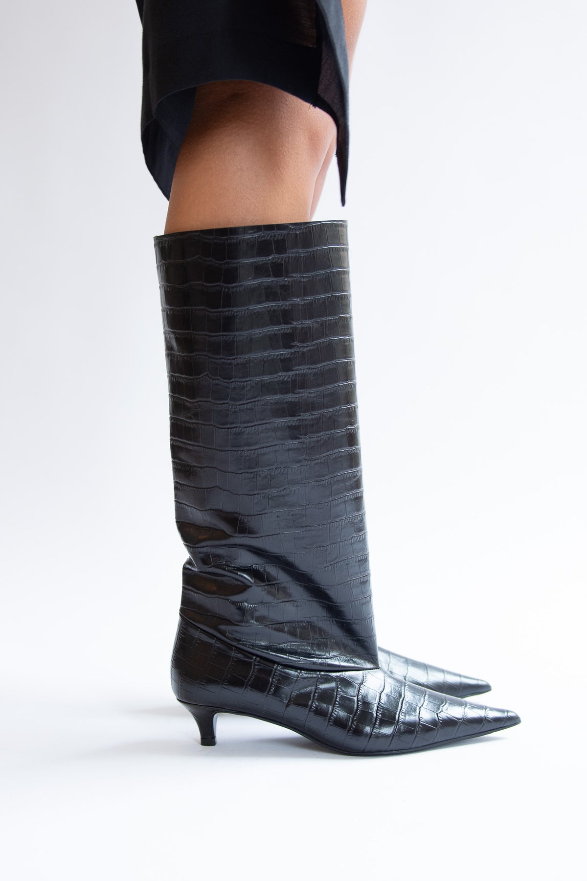 THE GARMENT, Croco Boots, Black