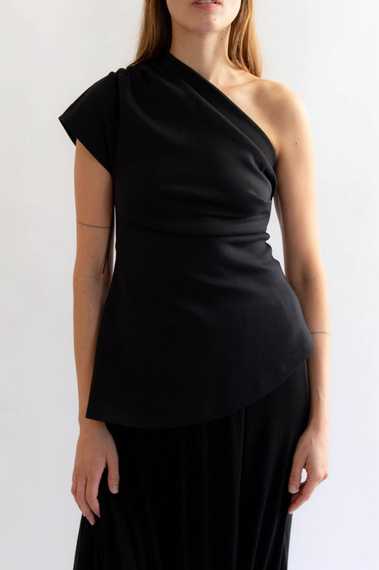 THE GARMENT, Glam Asymmetric Tee, Black