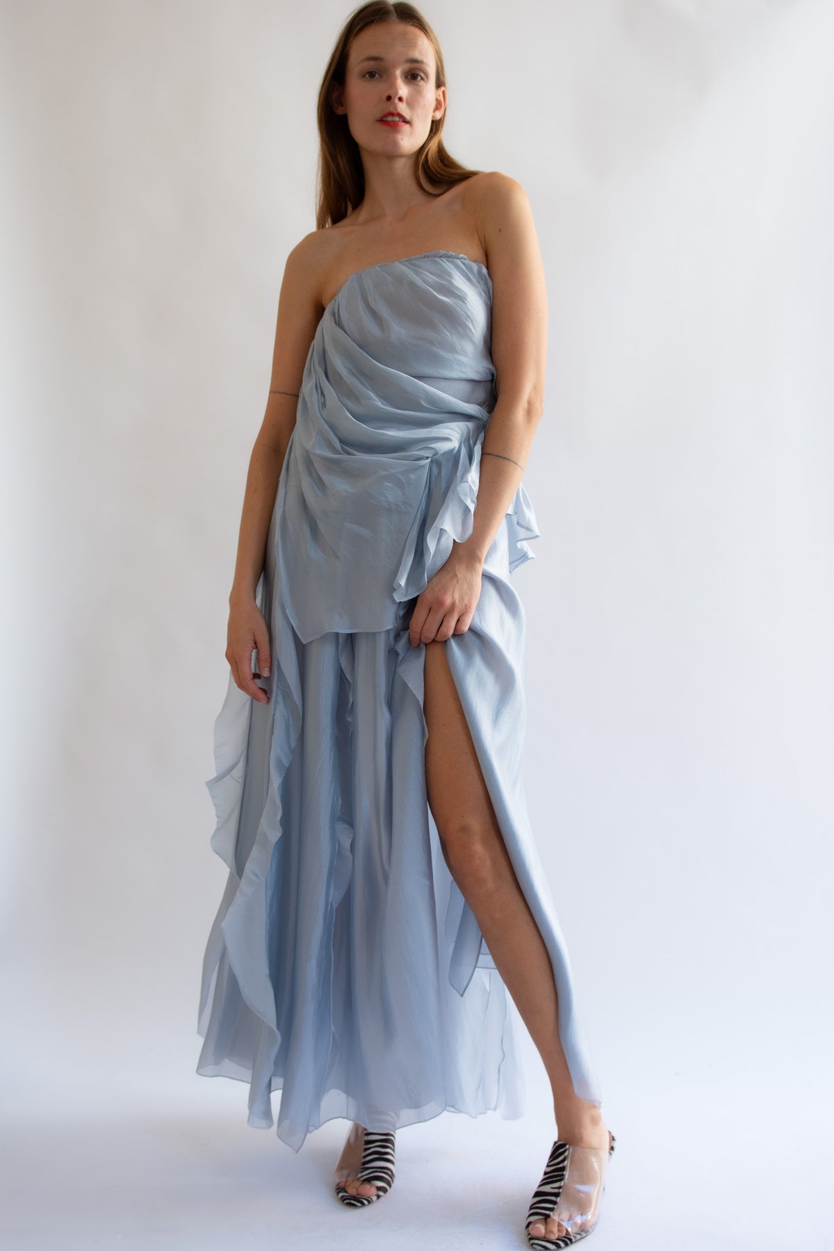 THE GARMENT, Gilian Maxi Skirt, Dusty Blue