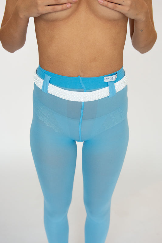 MARIA LA ROSA, Rhinestone Belt, White