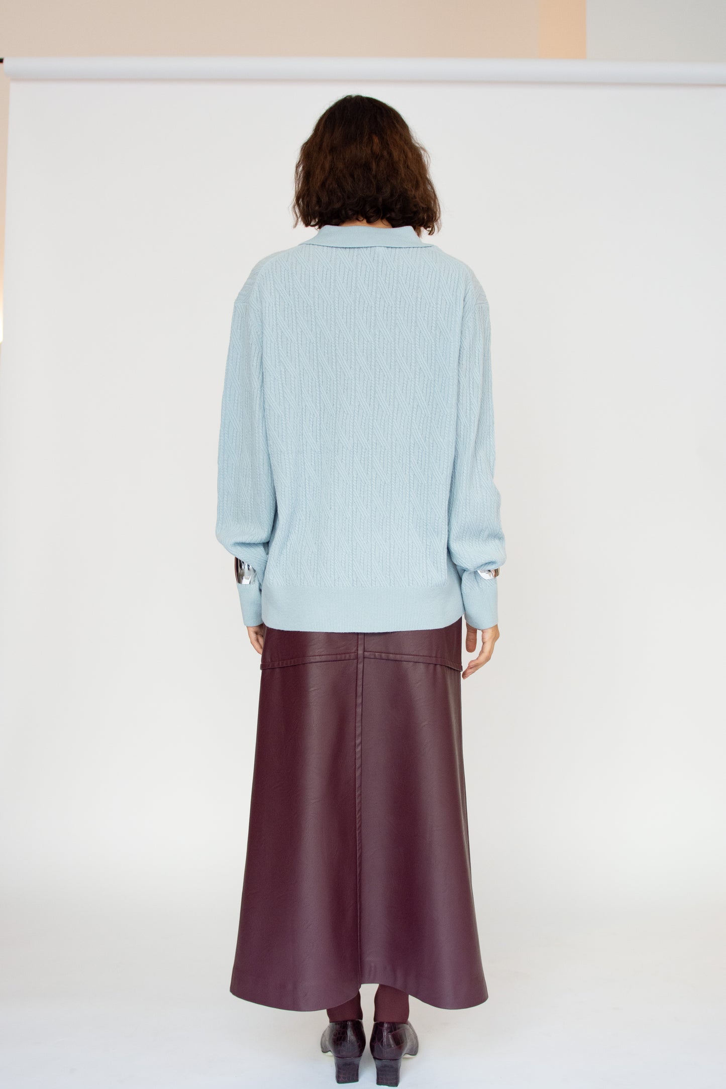 THE GARMENT, Como Cable Polo, Light Blue