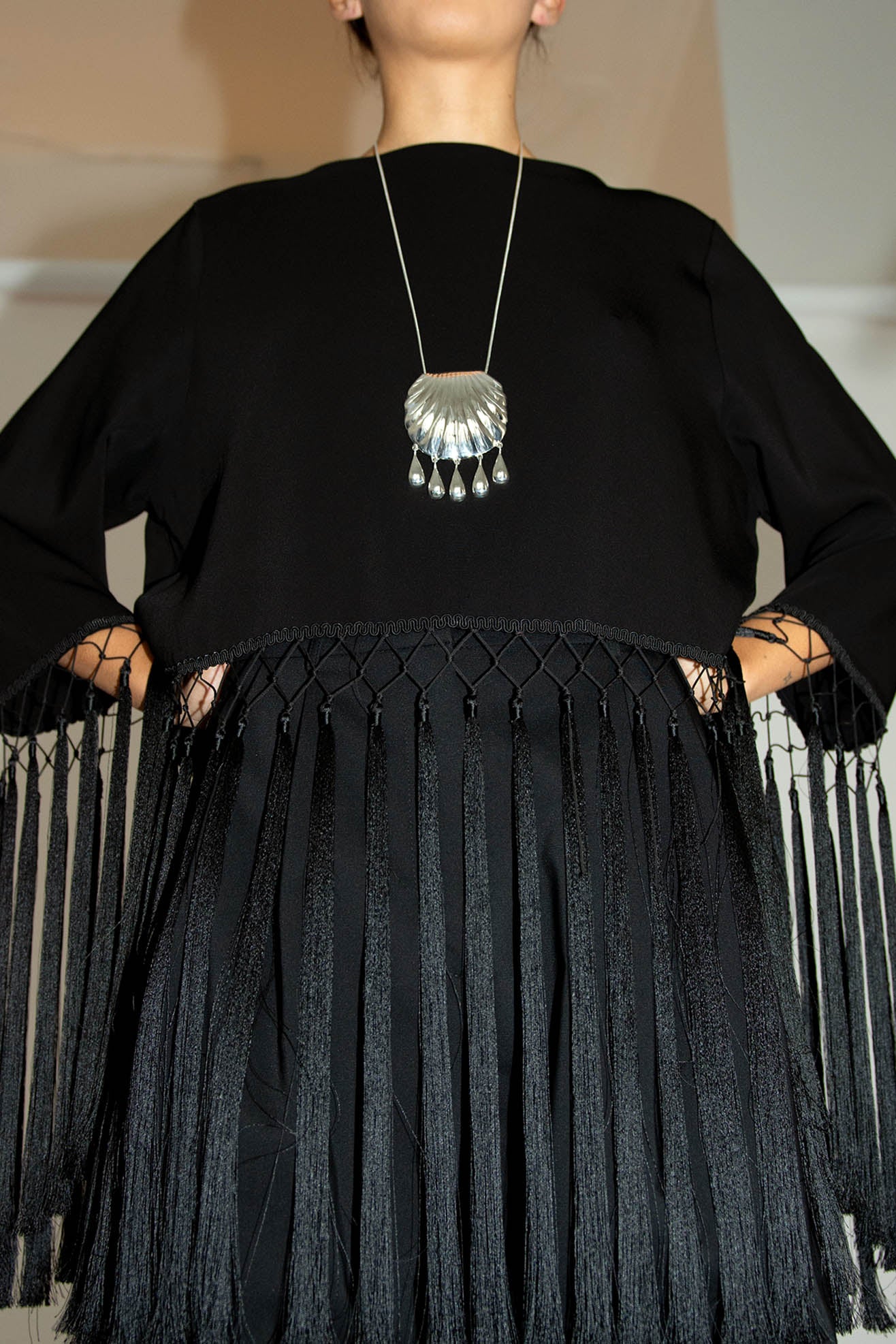 JUJU VERA, Petra Shell Pendant, Silver