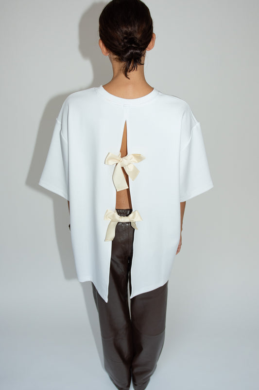 THE GARMENT, TG Bow Tee, White