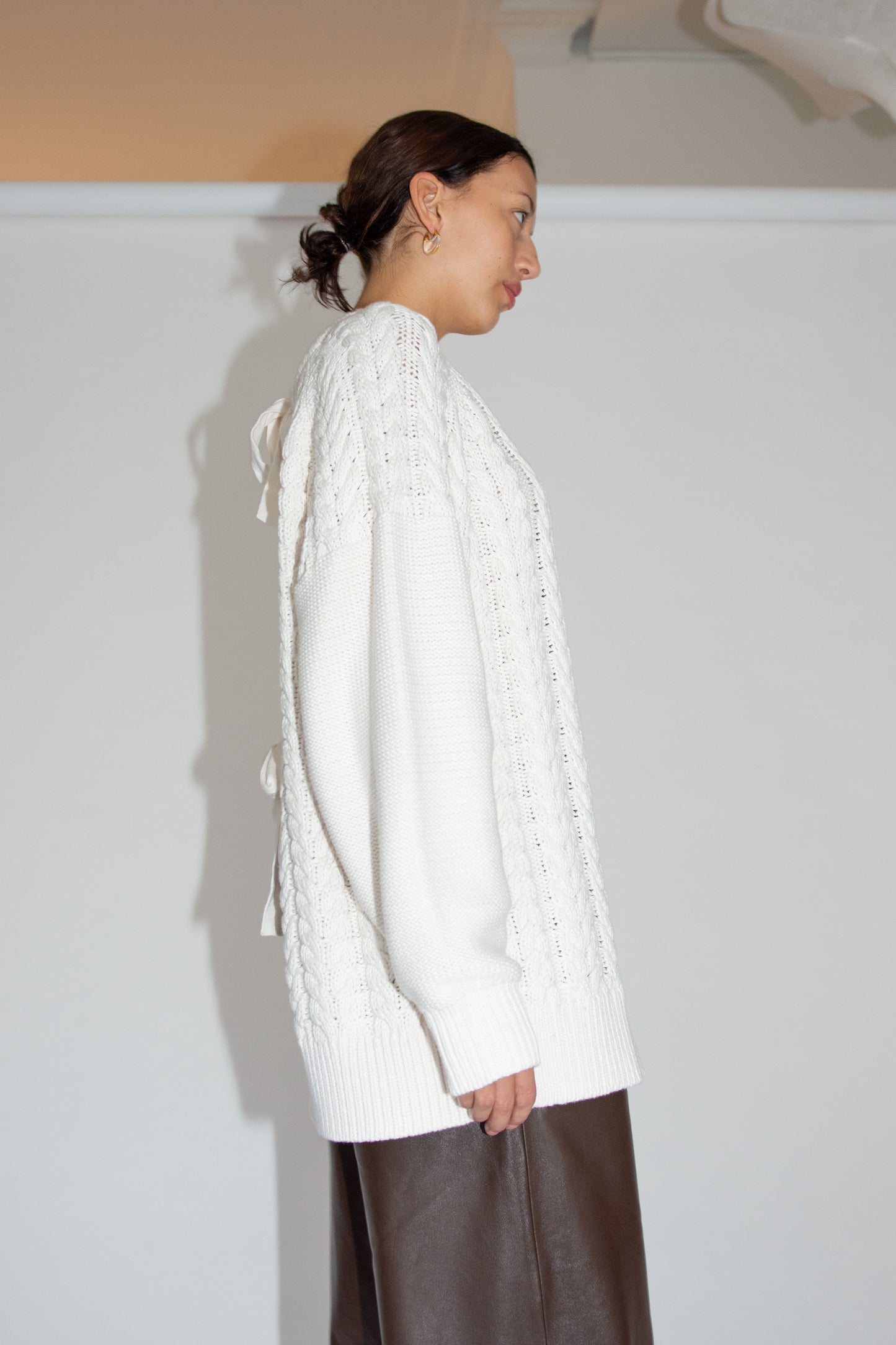 THE GARMENT, Leone Bow Sweater, Cream