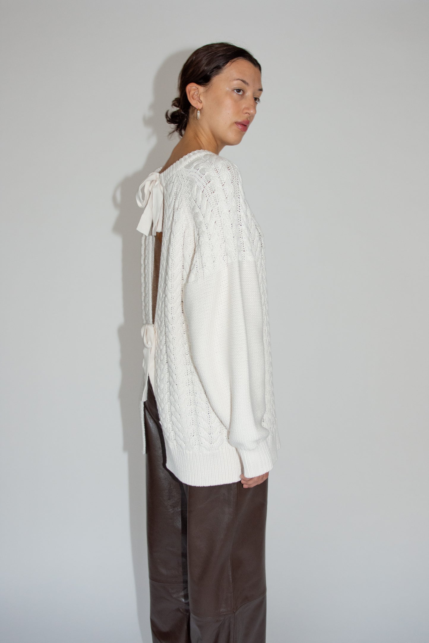 THE GARMENT, Leone Bow Sweater, Cream
