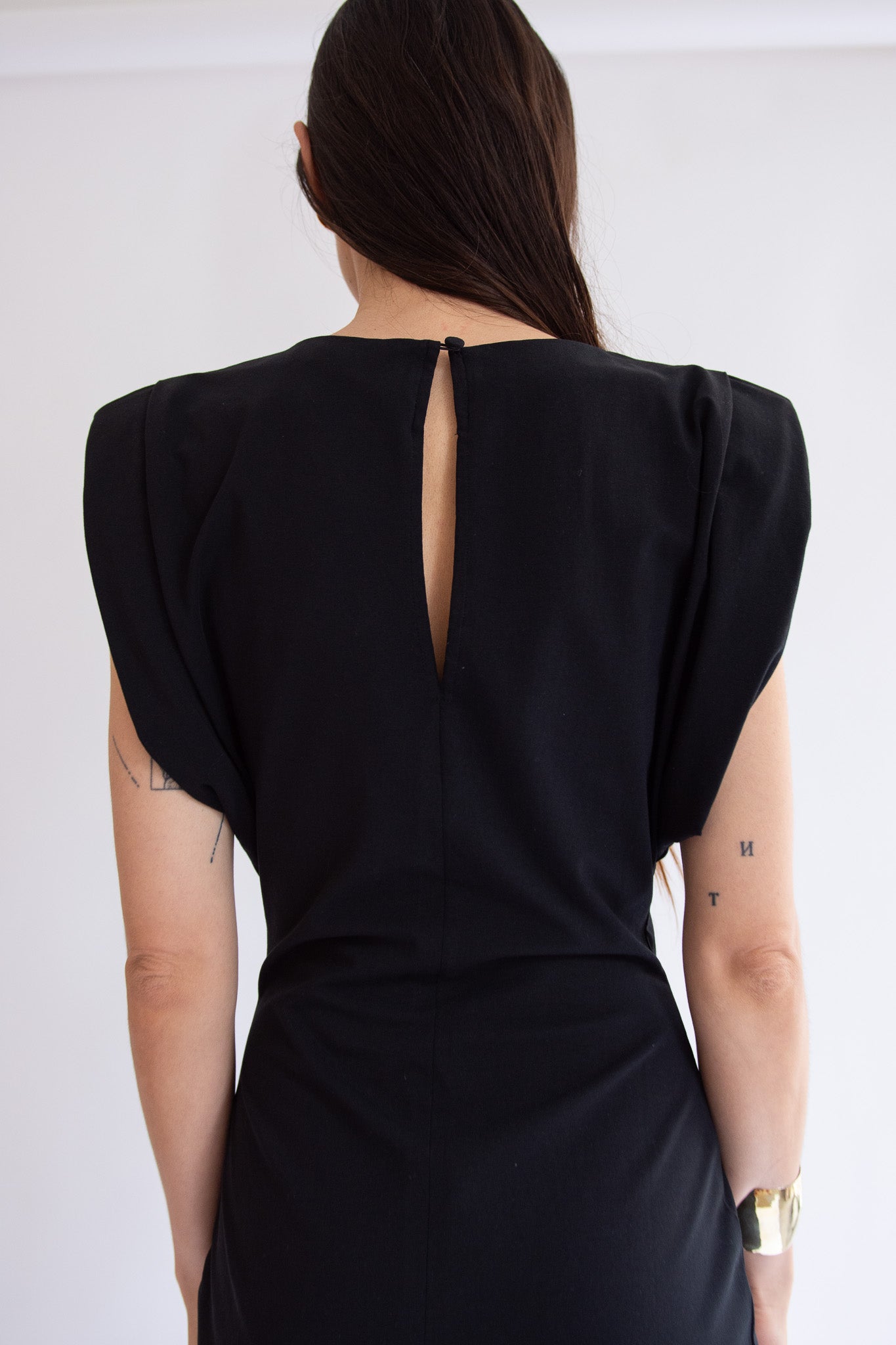 MR. LARKIN, Ghaida Dress, Black