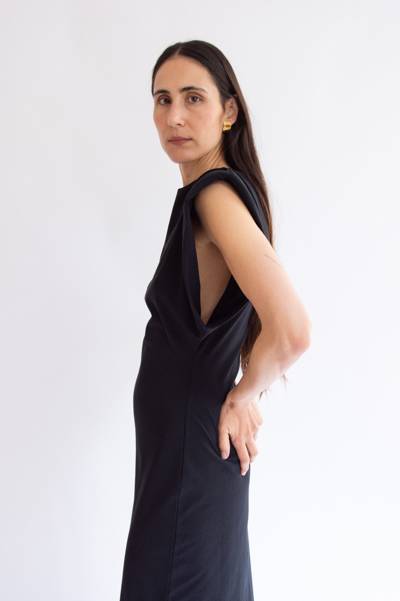 MR. LARKIN, Ghaida Dress, Black