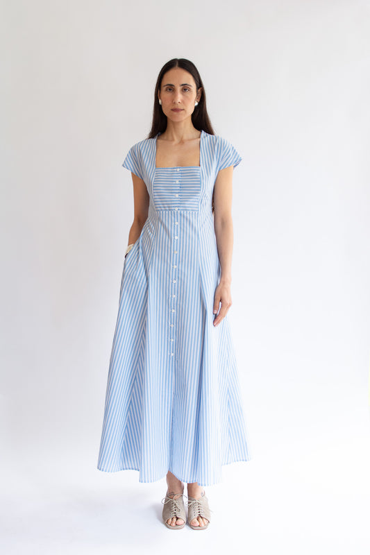 MR. LARKIN, Madison Dress, French Stripe