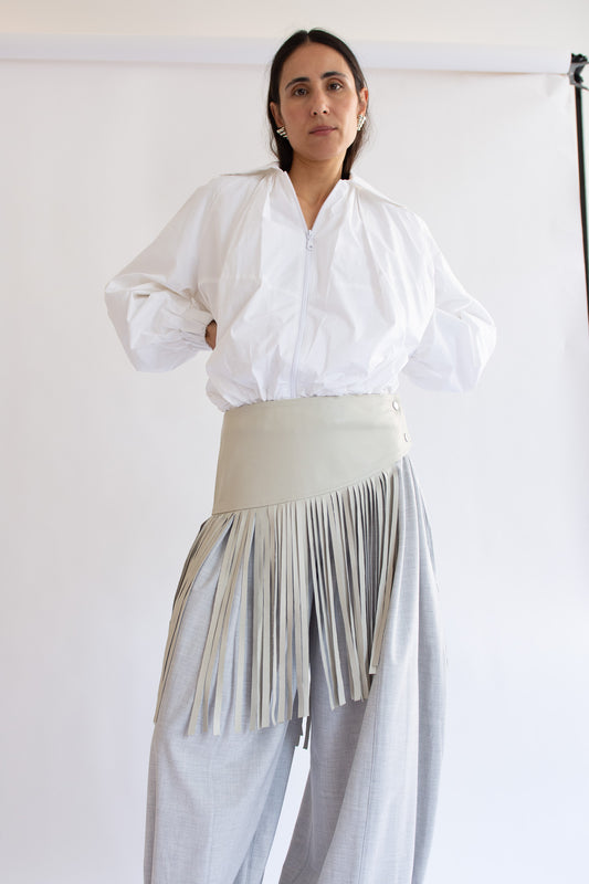 MICHELLE DEL RIO, Rio Leather Belt, Stone