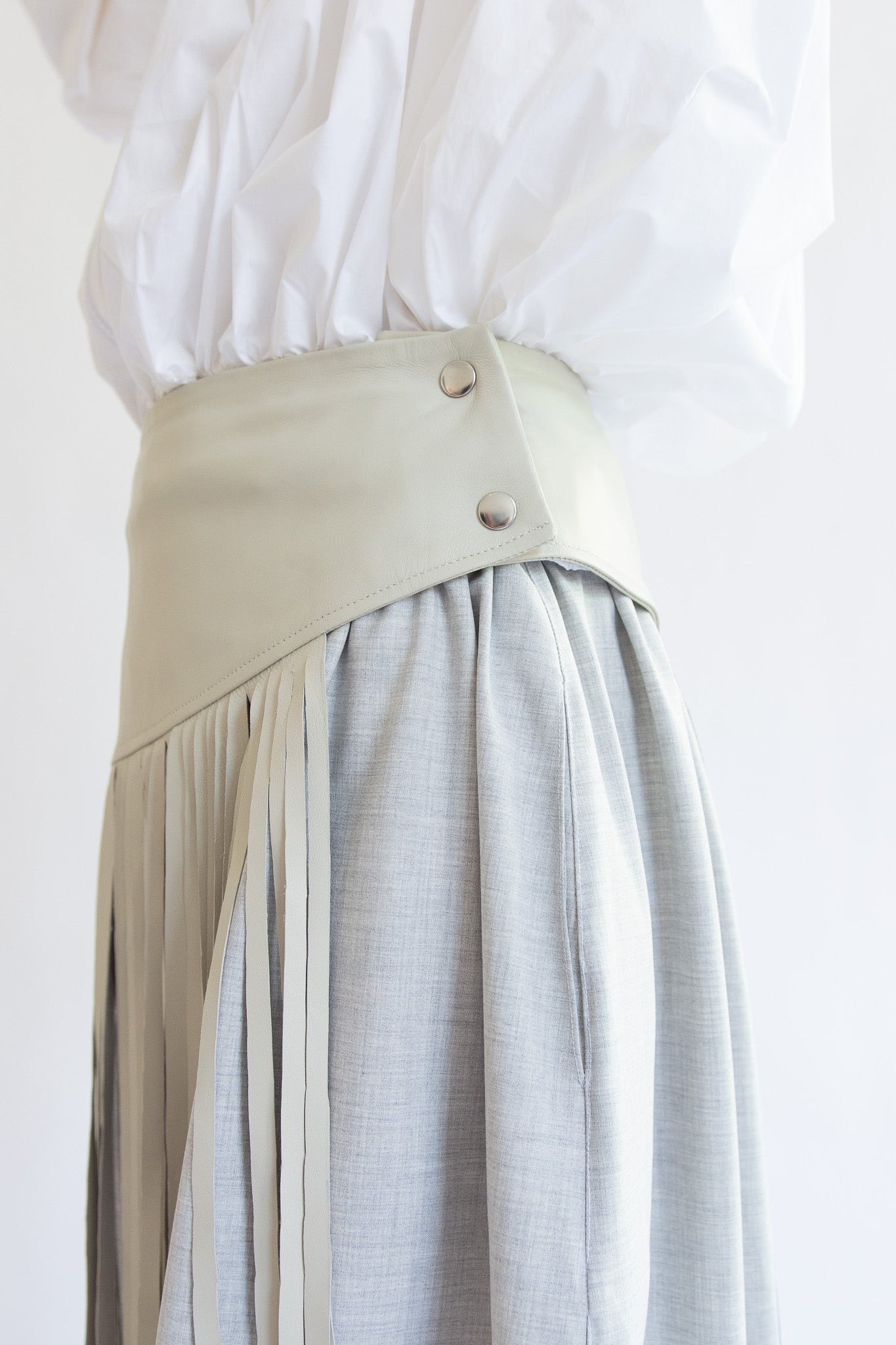 MICHELLE DEL RIO, Rio Leather Belt, Stone