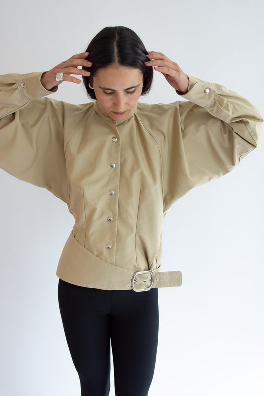 MICHELLE DEL RIO, Santiago Jacket, Khaki
