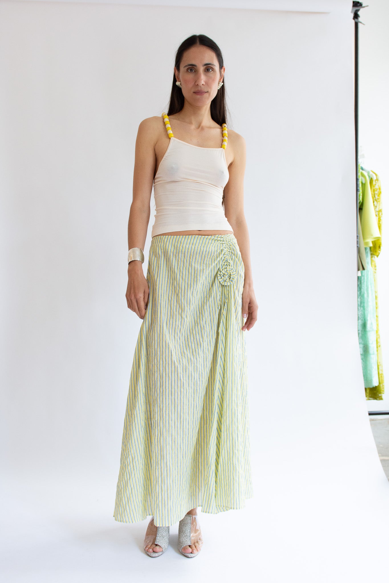 NIA THOMAS, Bea Beaded Tank Top, Cream