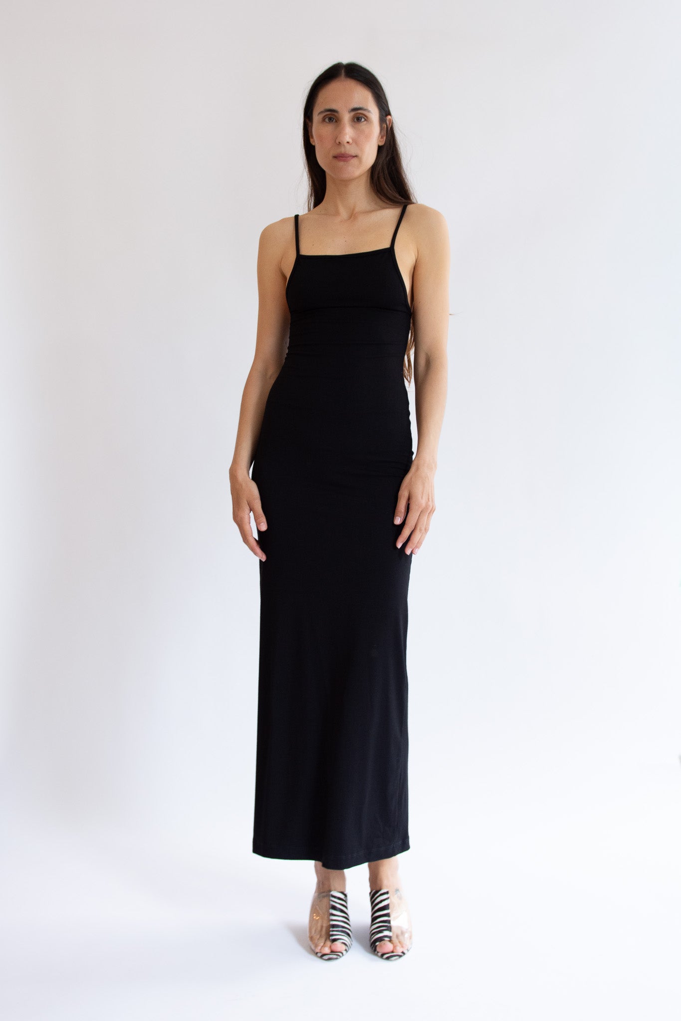 NIA THOMAS, Othella Tank Dress, Black