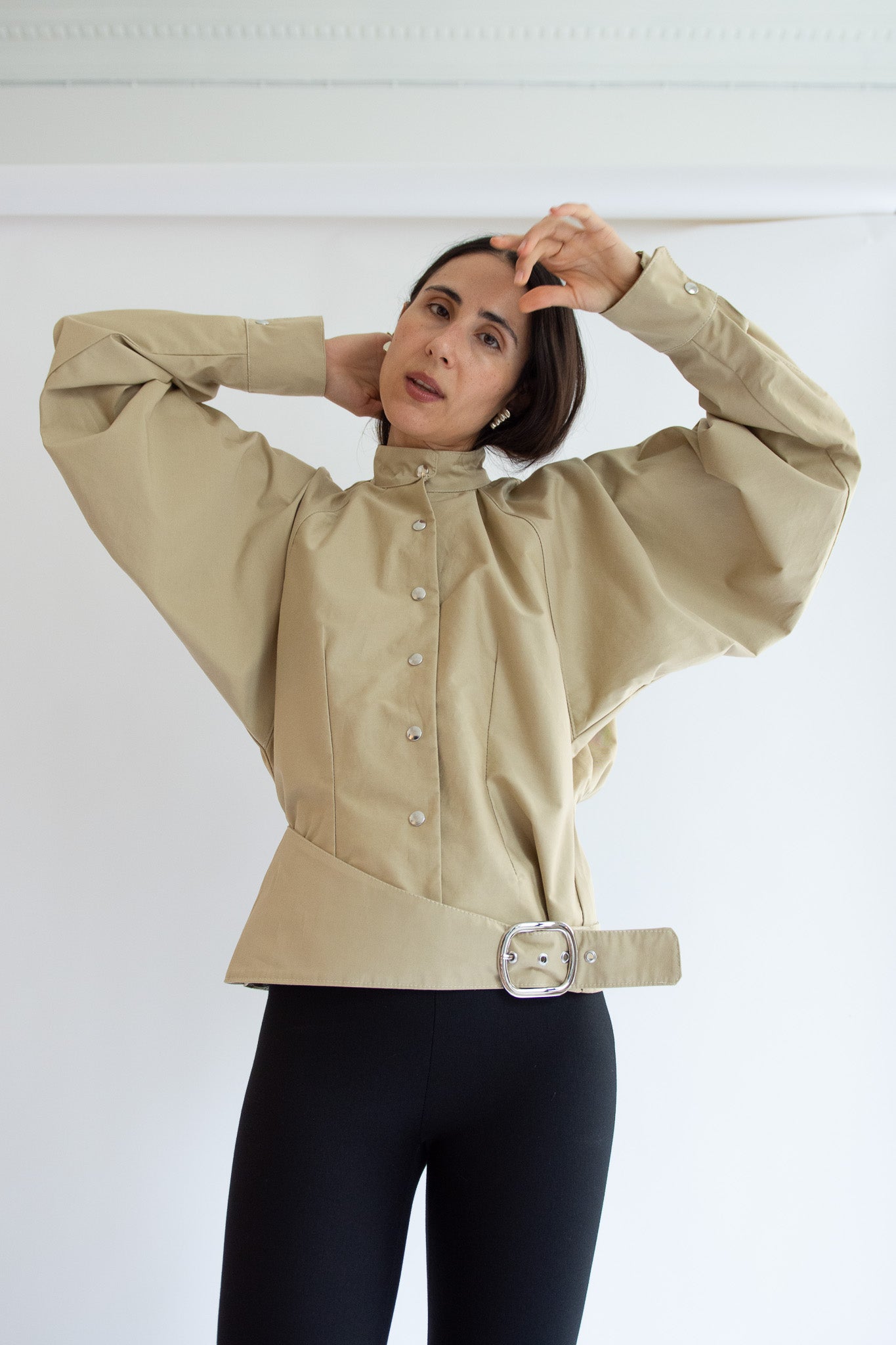MICHELLE DEL RIO, Santiago Jacket, Khaki